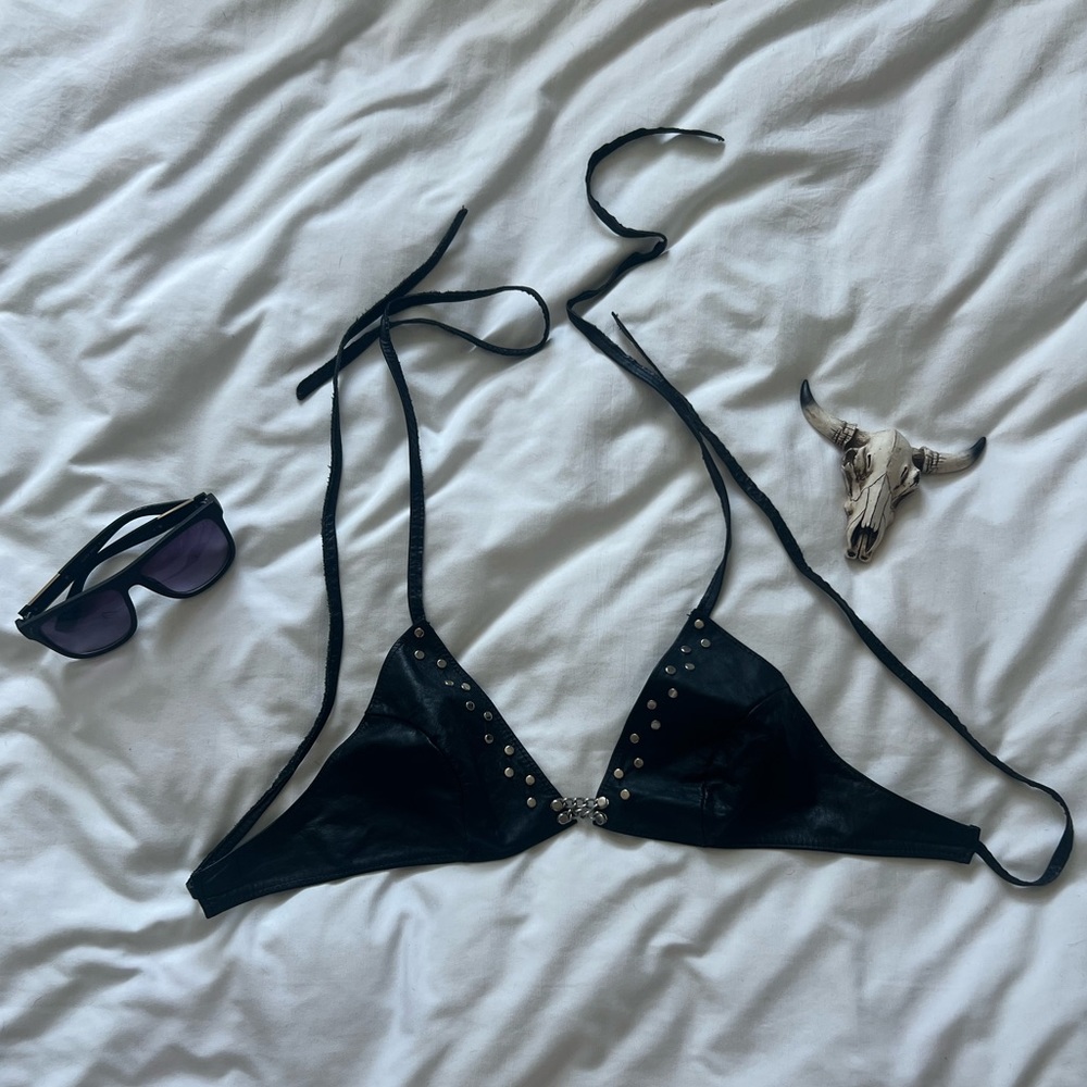 Leather Bralette